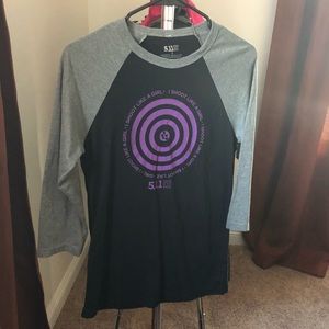 I SHOOT LIKE A GIRL 5.11 BASEBALL TEE